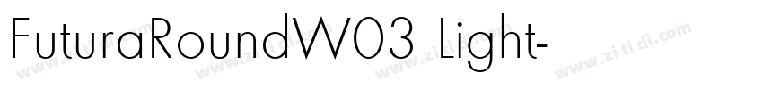 FuturaRoundW03 Light字体转换